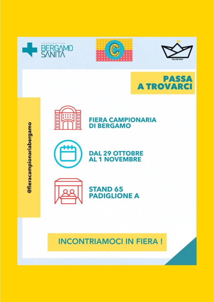 VOLANTINO PASSA A TROVARCI IN FIERA PER VISITARE LO STAND 65 DI YELLOW BOAT NEL PADIGLIONE A